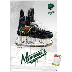Trends International NHL Minnesota Wild - Drip Skate 21 Unframed Wall Poster Prints - 1 of 4