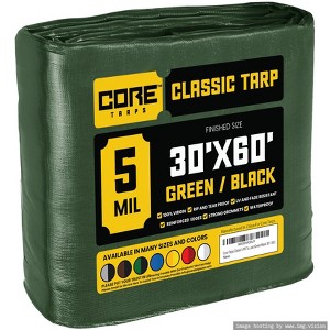Core Tarps Heavy Duty 5 Mil Tarp Cover, UV Resistant, Rip Proof for Roof, Camping, Patio, Pool, Boat - 1 of 4