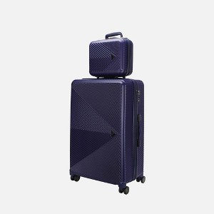 MKF Collection Felicity Carry-on Hardside Spinner and Cosmetic Case Set by Mia K- 2 pieces - 1 of 4