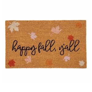 Shiraleah "Happy Fall Y'all" Doormat - 1 of 4
