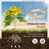 SEVOBAL Planters Wooden Raised Garden Bed, Hexagon Screwless Planters for Outdoor Plants, Vegetables, Flowers, Beige, 39.25"*36.25"*6.25" - 4 of 4