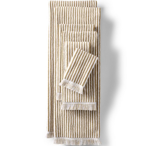 Lands' End Cotton Yarn-dyed Stripe Bath Towel Set - image 1 of 2