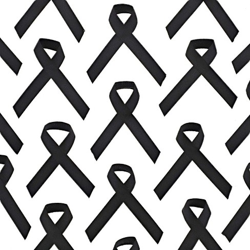 Black awareness ribbon 19634749 PNG