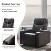 Power Motion Recliner with USB Port, Hidden Arm Storage, 2 Cup Holders & 360¡ã Swivel Tray Table - 3 of 4