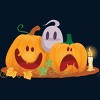 Men's Design By Humans Halloween Cartoon Pumpkins And Ghost By VectorVillain Tank Top - 2 of 3