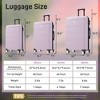 Lyngins 20/24/28 Inch 3PCs Hardside Luggage Sets with Spinner Wheels,Carry on Luggage,Lightweight Waterproof Suitcase Sets for Family - 3 of 4