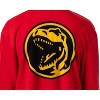 Seven Times Six Power Rangers Boys Red Ranger Hooded Costume Union Suit Sleeper Pajama Red - 4 of 4