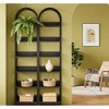 Gulches 6-Tier Bookshelf, 78.7" Narrow Arched Display Shelf Bookcase for Bedroom - 3 of 4