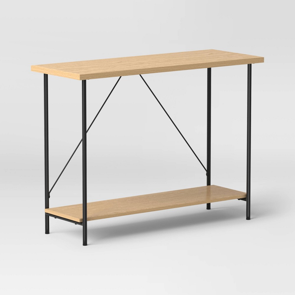 Wood and Metal Console Table Natural - Room Essentials™