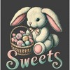 Sweets Bunny WIth Candy Basket   Boy's Crew Neck Short Sleeve Tee - 2 of 2