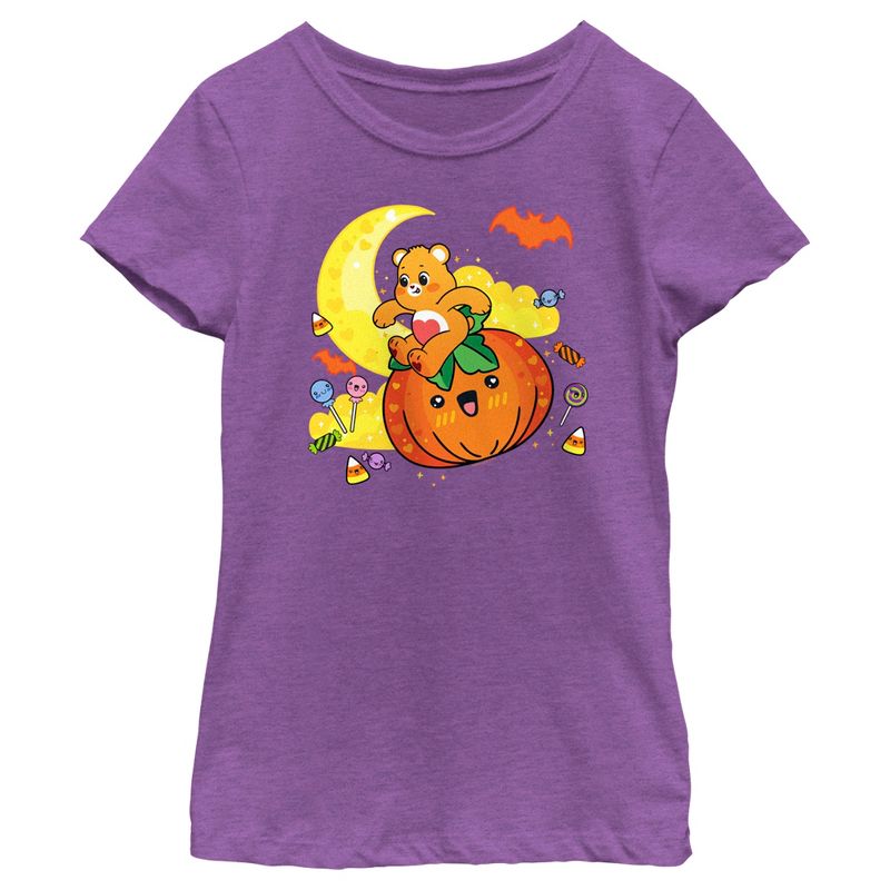 Girl's Care Bears Tenderheart Cute Halloween T-Shirt, 1 of 5