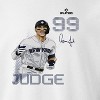 MLBPA Men's Judge Pw Licensed Mlb Aaron Judge New York Yankees Long Sleeve Graphic Cotton Pullover Sweatshirt - White XL - 2 of 4