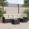 vidaXL Garden Sofa Set Black - 2 of 4