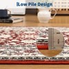 Vintage Washable Area Rugs for Bedroom Soft Low Pile Non Slip Rug for Home Office Decor - 4 of 4