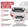 AMERICAN MODIFIED Armor Grille w/ LED Off-Road Lights and Camera Bracket Compatible with 2018-2023 Jeep Wrangler JL and Gladiator JT, Matte Black - 4 of 4
