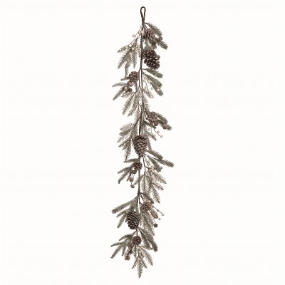 Transpac Artificial Brown Christmas Winter Wonderland Garland