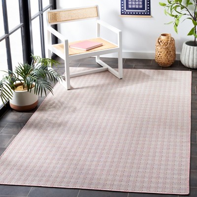 Hampton Light Pink Multi Rectangular Wool Area Rug