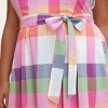 Women's Plaid Tie-Waist Midi Dress -  kate spade new york x Target Red/Pink/Green/Blue - 4 of 4