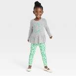 Toddler Girls' Clover Long Sleeve Top & Bottom Set - Cat & Jack™ Gray