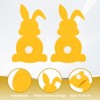 Unique Bargains Easter Bunny Knife Forks Decorative Flatware Storage Holders 5.9" x 3.2" 36 Pcs - 3 of 4
