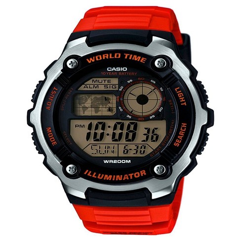 Stainless steel discount digital wrist watch