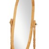 CAVINAS Oval Full Length Mirror, Leaning Floor Full Body Mirror with Wood Frame,Full Mirror for Bedroom,Living Room,Cloakroom - 4 of 4