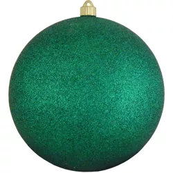 Christmas by Krebs Glitter Emerald Green Shatterproof Christmas Ball Ornament 10" (250mm)