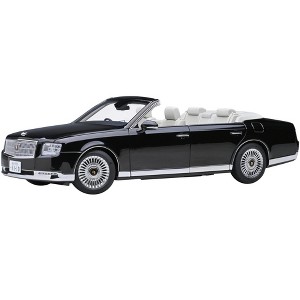 Toyota Century Open Car Convertible RHD (Right Hand Drive) Black with White Interior 1/18 Model Car by Autoart - 1 of 4