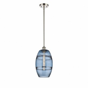 Vaz - 1 Light Stem Hung Mini Pendant In Industrial Style-9.88 Inches Tall and 8 Inches Wide - 1 of 1