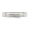 Black Bow Jewelry 4mm Sterling Silver Half Round Milgrain Comfort Fit Band - 3 of 4