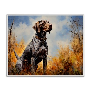 Stupell Industries Brown Bird Hunting Dog Framed Giclee Art - 1 of 4