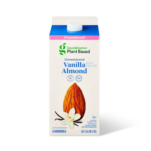 Unsweetened Vanilla Almond Milk - 0.5gal - Good & Gather™ - image 1 of 3