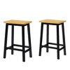 Large Kitchen Island with 2 Bar Stools, Power Outlet, Door Interior Storage Rack, Kitchen Storage Cart - 3 of 4