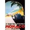 Trends International Grandprix Automobile Monaco 1933 Unframed Wall Poster Prints - 4 of 4