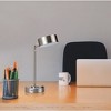 15" Flexible Metal Table Lamp with USB, Includes LED Bulb, Rotary Switch Silver - Ore International: For Nightstand - 3 of 3