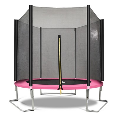 Vynxaria 8FT Trampoline Outer Net-Pink and black
