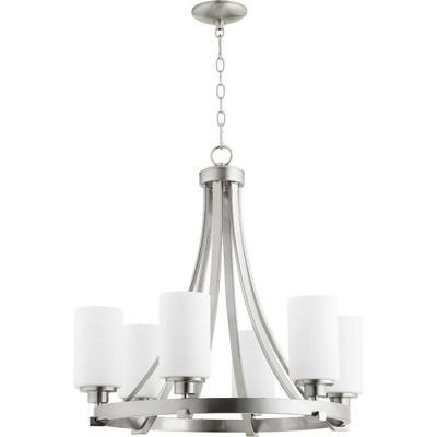 Quorum Lighting Lancaster 6-Light Chandelier - Satin Nickel