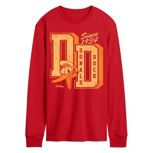 Men's - Disney - Donald Letterman Long Sleeve Graphic T-Shirt - 1 of 2