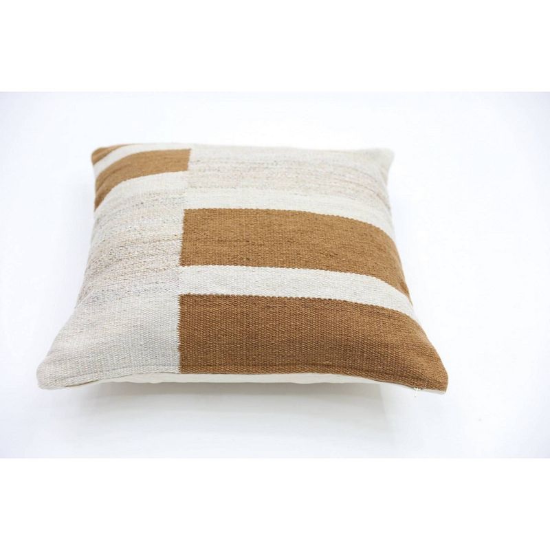 Oversized Blocked Woven Square Throw Pillow - Threshold™, 3 of 11