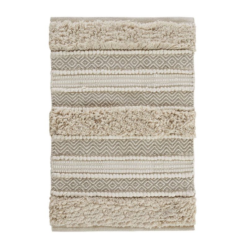 Asher Woven Textured Striped Bath Rug - Ink+Ivy, 2 of 11