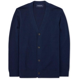 The Children's Place Boys Uniform Long Sleeve Cardigan - 1 of 2