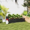 Galvanized Raised Garden Bed, 4' x 4' x 1' Metal Planter Box, for Growing Vegetables, Flowers, Herbs, Succulents - 2 of 4