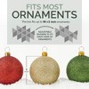 Hold N' Storage - Christmas Storage Container Box Stores Up to 54 - 3" Ornament with Adjustable Dividers to Protect and Store Holiday Décor - Red - 4 of 4