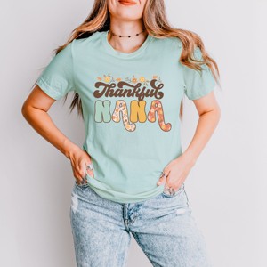 Simply Sage Market Thankful Nana Floral Short Sleeve Tee - 1 of 4
