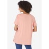 Woman Within Plus Size Perfect Short-Sleeve Keyhole Tee - 3 of 4