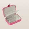 Unique Bargains PU Travel Jewelry Box for Women Display Storage Jewelry Earrings Rings Necklace - 3 of 4