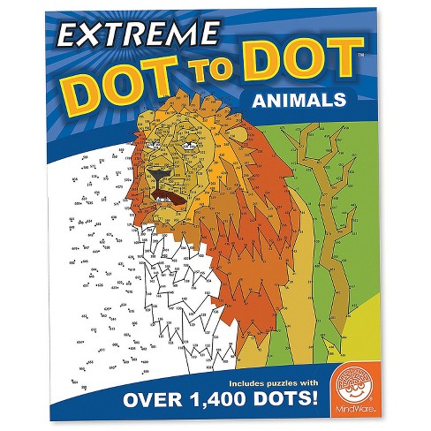 MindWare Extreme Dot To Dot: World Of Dots: Set Of 4 With Free Markers -  Brainteasers