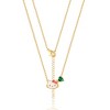 Sanrio Hello Kitty Brass Heart Birthstone Charm Necklace - 16 + 2'' Chain - 4 of 4