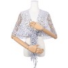 INSPIRE CHIC Women's Sequin Shawls and Wraps for Evening Dresses Fringed Sparkly Scarf 1Pc - 3 of 4