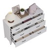 ORRD 7-Drawer Wide Dresser, Low-Profile White Metal Storage Cabinet - Chest of Drawers for Bedroom, Living Room TV Stand, Entryway - 4 of 4